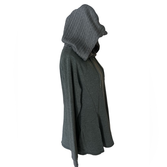 Kori Cableknit Charcoal Hooded Sweatshirt - Picture 7 of 8